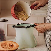 仁舟淨塑 矽密袋(1000ml)_蘋果綠