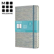 MOLESKINE BLEND織布系列限量筆記本 -L型橫線藍