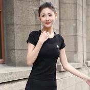 【KISSDIAMOND】超清涼簍空運動休閒上衣-059S黑色