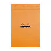 【Rhodia】N°18_A4上掀式筆記本? 5x5方格內頁80張_ 橘色