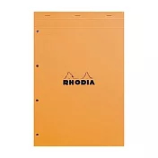 【Rhodia】N°20_A4+? 4邊孔上掀式筆記本_5x5點格內頁80張_橘色橘色