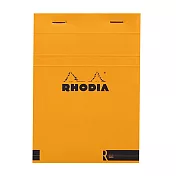 【Rhodia】N°13 上掀式筆記本_象牙色橫線內頁70張_橘色橘色
