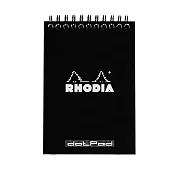 【Rhodia】Classic_A6 上掀線圈筆記本_點格內頁_ 黑色