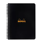 【Rhodia】Classic_A5+ 線圈筆記本_方格內頁_ 黑色