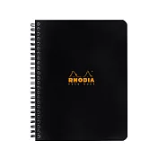 【Rhodia】Classic_A5+ 線圈筆記本_橫線內頁_ 黑色