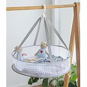 【EZlife】多功能蜂窩網折疊晾曬籃(單層)