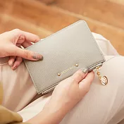 CHENSON真皮 超薄8mm十字紋3卡零錢包(W00993-2)