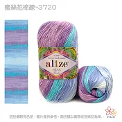 蜜絲花棉線-3720籃紫白色