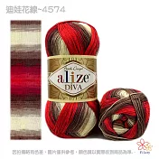 迪娃花線-4574咖啡紅色