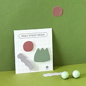 7321 Design 日好幾何N次便利貼-森林