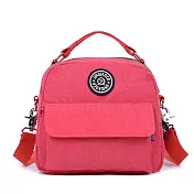 【KISSDIAMOND】多功能防潑水學院風背包西瓜紅