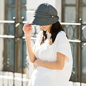 日本 QUEENHEAD  抗UV小顏時尚防曬帽8002灰色