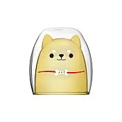 好玻GOODGLAS 柴犬雙層杯- 透黃