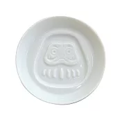 【KAKUNI】風水達摩浮出醬料碟 ‧ 白(健康運)