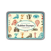 美國 Cavallini & Co. RUBBER STAMPS 印章組 好奇心 (小盒)