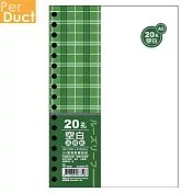 (3入1包)PER-DUCT A5-20孔活頁紙-空白