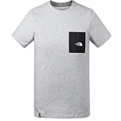 【The North Face】男 戶外休閒短袖T恤S灰
