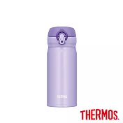 【THERMOS 膳魔師】超輕量 不鏽鋼真空保溫瓶0.35L(JNL-353-PPL)粉嫩紫