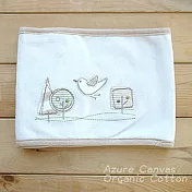 【Azure Canvas藍天畫布】100%有機棉 (柔適系列)嬰兒肚圍-和平鴿和平鴿