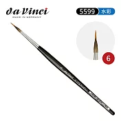 德國Da Vinci達芬奇 CASANEO系列 5599 合成纖維 針點型水彩畫筆6號