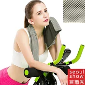 seoul show首爾秀 極速涼感降溫甩就涼運動毛巾灰色