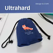 Ultrahard 竹林七閒束口袋-狐狸(寶藍)