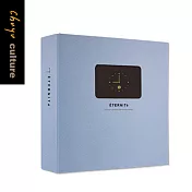 珠友 6K3孔加大相本/相簿/相冊米3x5/180枚-皮紋04藍