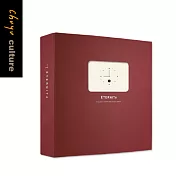 珠友 6K3孔加大相本/相簿/相冊米自黏/15張-皮紋02紅