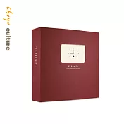 珠友6K3孔相本/相簿/相冊米自黏/12張-皮紋02紅