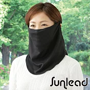 Sunlead 日本製。接觸涼感防曬吸濕抗UV護頸/面罩 (黑色)