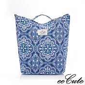 eeCute復古圖騰水洗帆布托特包(手提、斜側背)文藝復興
