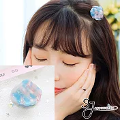 【SJ】時尚小清新海洋系貝殼造型爪夾/瀏海夾/髮夾2入組(四色)-藍色