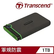 創見 StoreJet 25 M3 1TB USB3.1 2.5吋行動硬碟鐵灰色