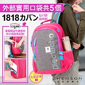 1818 兩夾層7口袋筆電後背包(1863317-P)