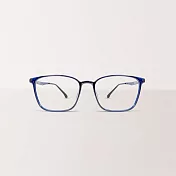 【ASLLY】海洋藍輕量方框TR90濾藍光眼鏡