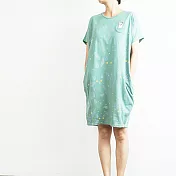 ：Urb.【營火貓】口袋洋裝FREE灰綠