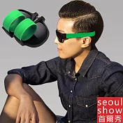 Seoul Show 啪啪手環眼鏡 捲捲折疊墨鏡綠色