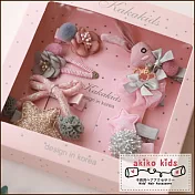 【akiko kids】日本公主系列造型兒童髮夾8件組禮盒 -J款