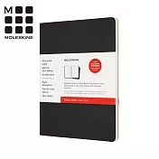 MOLESKINE CAHIER輕便SUBJECT筆記本 -黑牛皮XL
