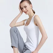 【Stoney.ax】冰絲背心透氣爽滑舒適無痕L白色