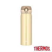 【THERMOS 膳魔師】超輕量不鏽鋼真空保溫瓶0.5L(JNL-503-CRG)奶油金