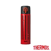 【THERMOS 膳魔師】日本製 不鏽鋼真空保溫瓶0.4L(JOA-400-R)紅色