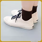 【花見小路】高踝腳踏車日/米粒白帆布鞋/女鞋/JP24/米白色
