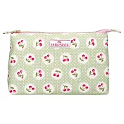 GREENGATE / Cherry berry pale green 化妝包 L