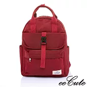 eeCute 輕盈防潑水後背包(手提.後背)貴族紅