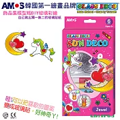 韓國AMOS 6色DIY玻璃彩繪膠 10.5ML(臺灣總代理公司貨) 飾品集主題吊飾