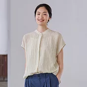 旅途原品_晴空_原創設計薄透肌理T恤 M/L/XL　M白色