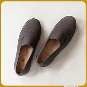 【花見小路】大人女子日/兔耳灰布鞋/JP24.5/灰色