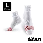 【titan】太肯 三鐵競速襪 L 白