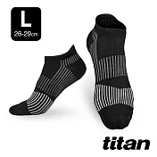 【titan】太肯 三鐵競速踝襪 L 黑